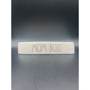 Rae Dunn Mom Boss Name Plate
